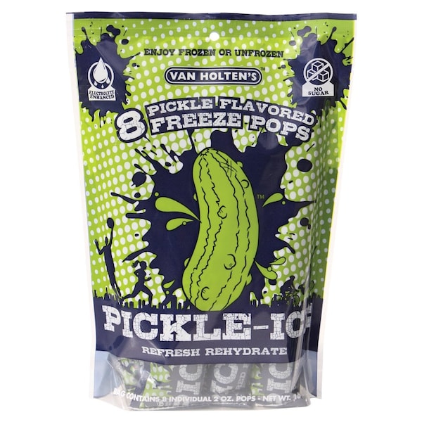 Van Holtens Van Holten's Pickle-Ice Pickle Flavored Freeze Pop 2 oz. Tube, PK48 75068 - main